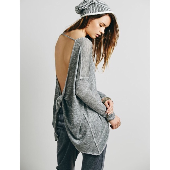 Free People Sweaters - Free People Open Back Twist Sweater